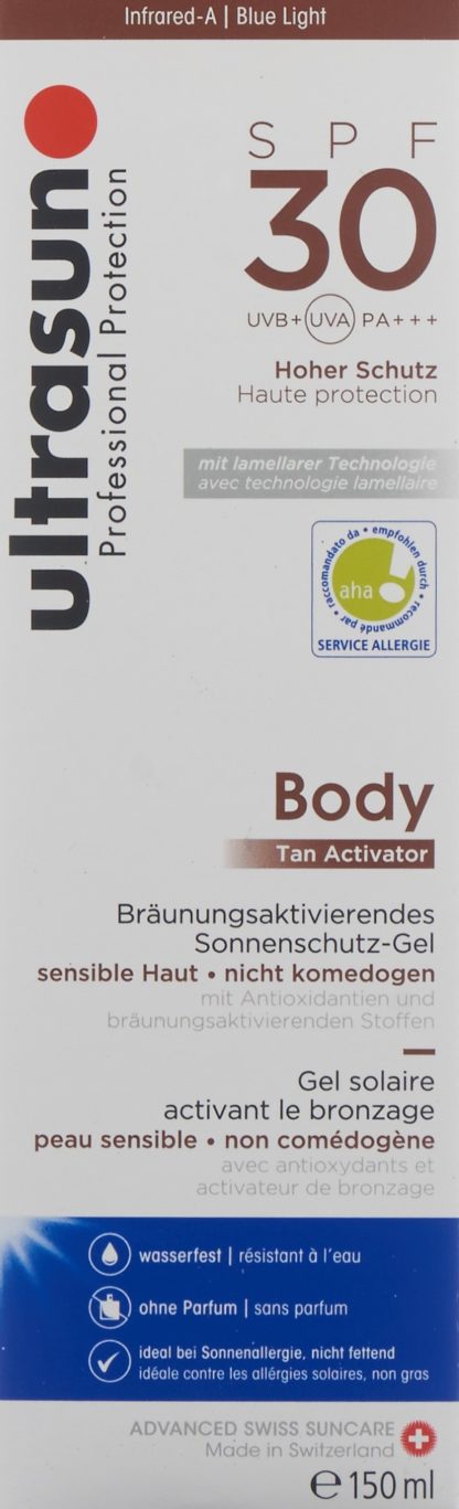 ULTRASUN Body Tan Activator SPF30 150 ml