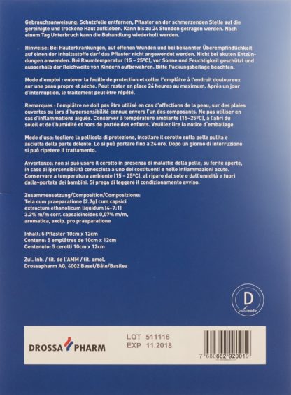 TRAUMALIX DOLO patch 10cmx12cm 5 Stk – Bild 2