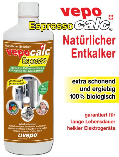 VEPOCALC Espresso Natürlicher Entkalker Fl 1000 ml – Bild 2