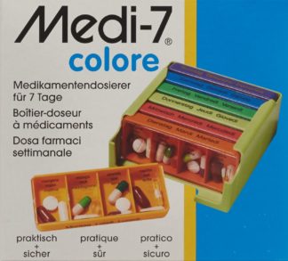 MEDI-7 Medikamentendosierer 7 Tage D/F/I colore