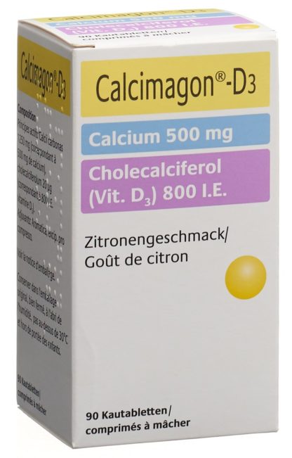 CALCIMAGON D3 Kautabl 500/800 Zitrone 90 Stk – Bild 2