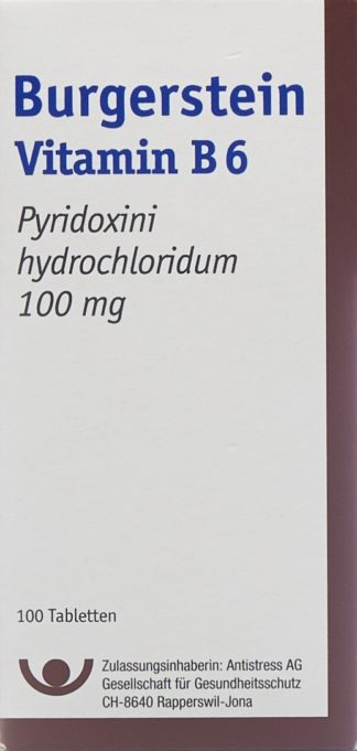 BURGERSTEIN Vitamin B6 Tabl 100 mg Ds 100 Stk