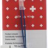 RUBIS Pinzette spitz blau Inox