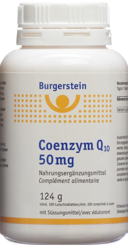 BURGERSTEIN Coenzym Q10 Lutschtabl 50 mg 100 Stk