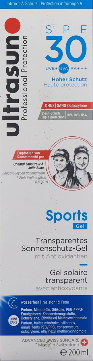 ULTRASUN Sports Gel SPF 30 Fl 200 ml
