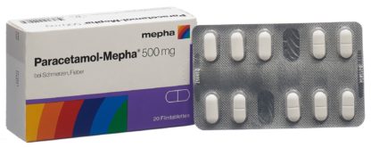 PARACETAMOL Mepha Filmtabl 500 mg 20 Stk – Bild 5