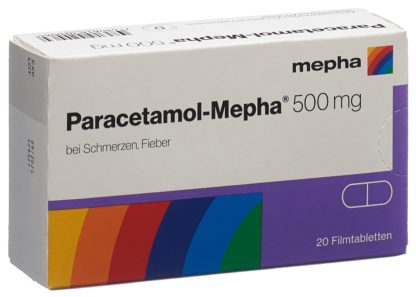PARACETAMOL Mepha Filmtabl 500 mg 20 Stk – Bild 3