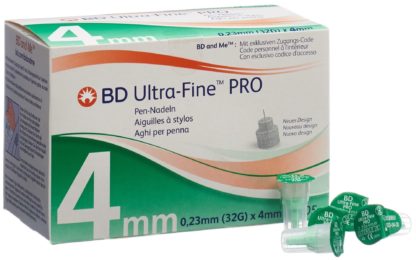 BD ULTRA-FINE PRO Pen Nadel 32G 0.23x4mm 105 Stk – Bild 3