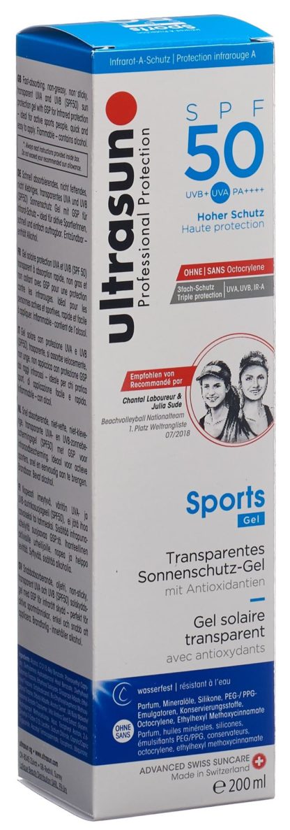 ULTRASUN Sports Gel SPF 50 Fl 200 ml – Bild 2