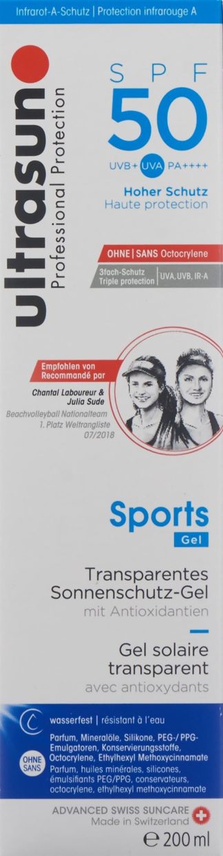 ULTRASUN Sports Gel SPF 50 Fl 200 ml
