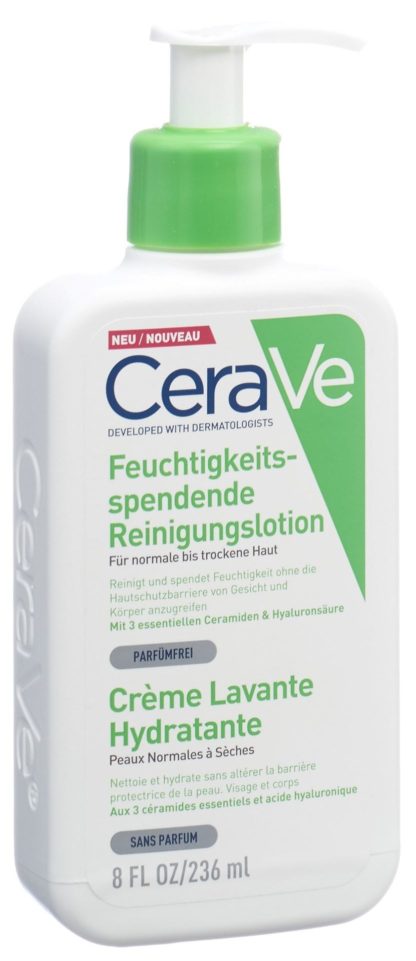 CERAVE Feuchtigkeitsspendende Reinigungslot 236 ml – Bild 2