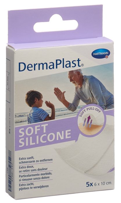 DERMAPLAST Soft Silicone 6x10cm 5 Stk – Bild 2