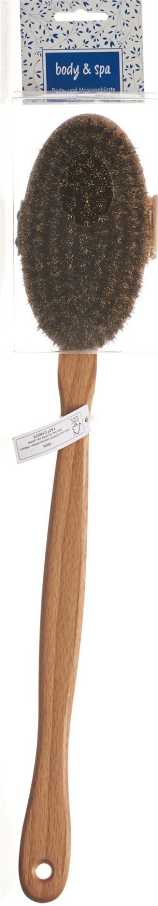 HERBA Bade- Massagebürste Rosshaar/Pflanzenfas FSC