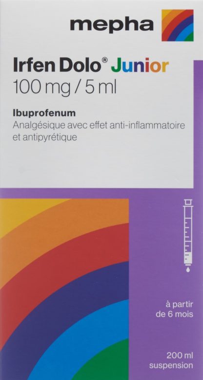 IRFEN DOLO Junior Susp 100 mg/5ml Fl 200 ml – Bild 2