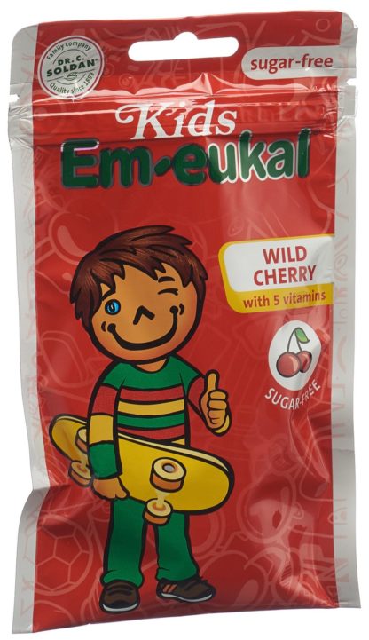 SOLDAN EM-EUKAL Kids Wildkirsche zuckerfrei 75 g – Bild 2