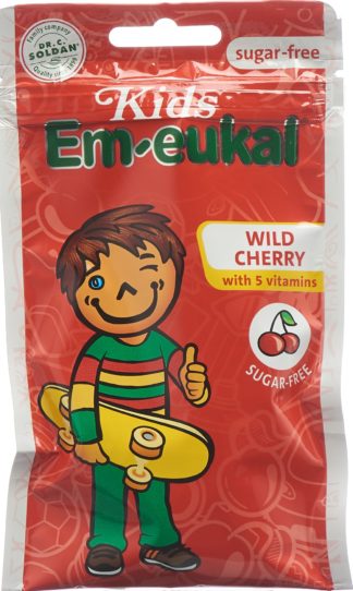 SOLDAN EM-EUKAL Kids Wildkirsche zuckerfrei 75 g
