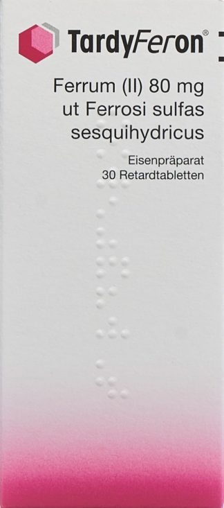 TARDYFERON Ret Tabl 80 mg 30 Stk