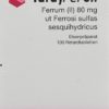 TARDYFERON Ret Tabl 80 mg 100 Stk