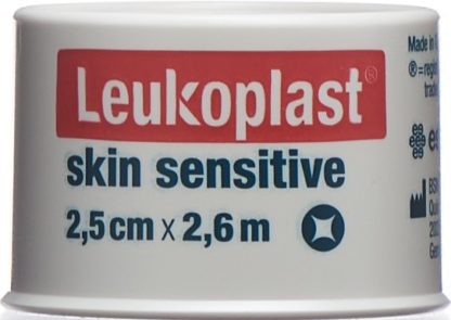 LEUKOPLAST skin sensitive Silik 2.5cmx2.6m Rolle