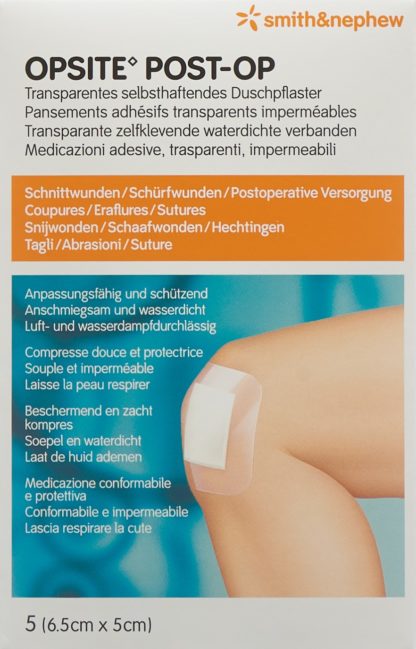 OPSITE POST OP Folienverb 6.5x5cm ster Btl 5 Stk