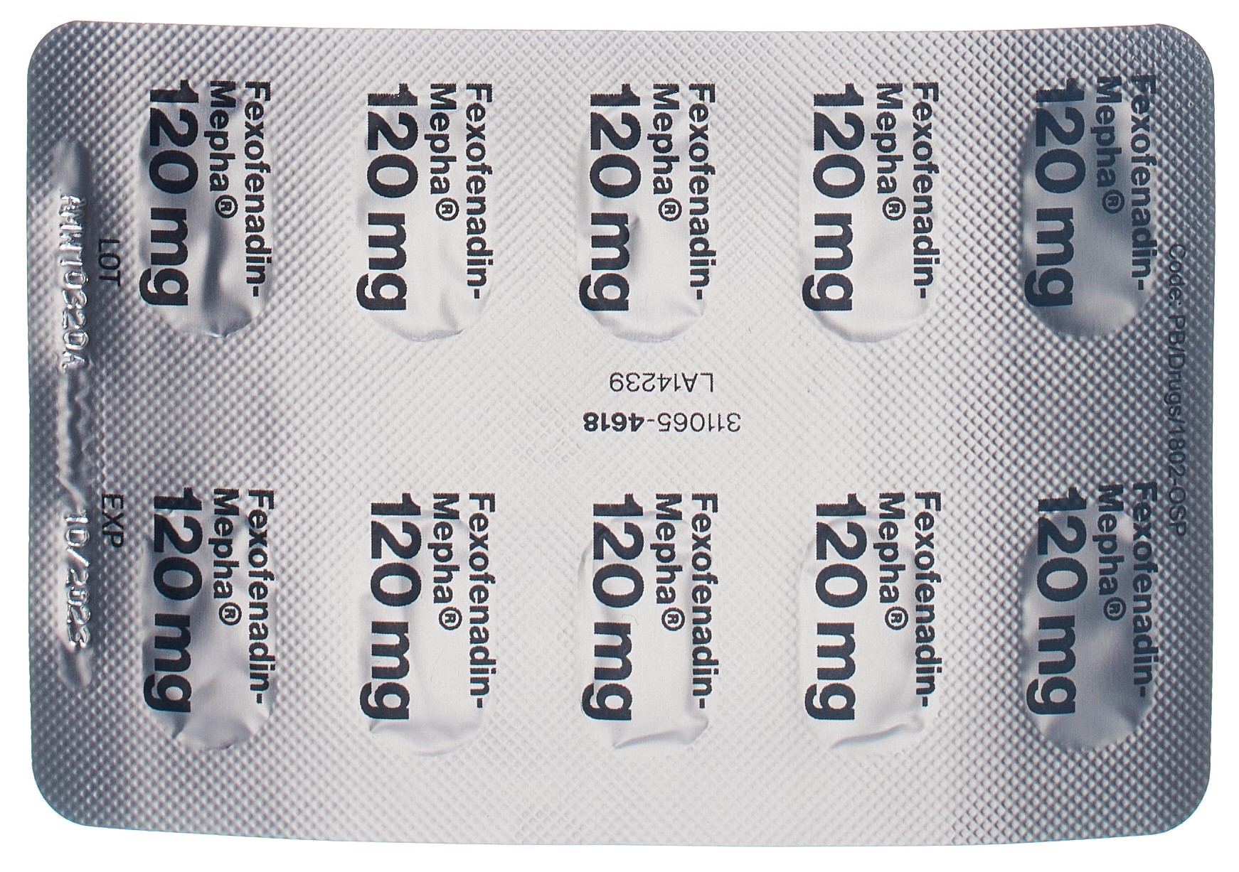 FEXOFENADIN Mepha Lactab 120 mg 10 Stk – Bild 8