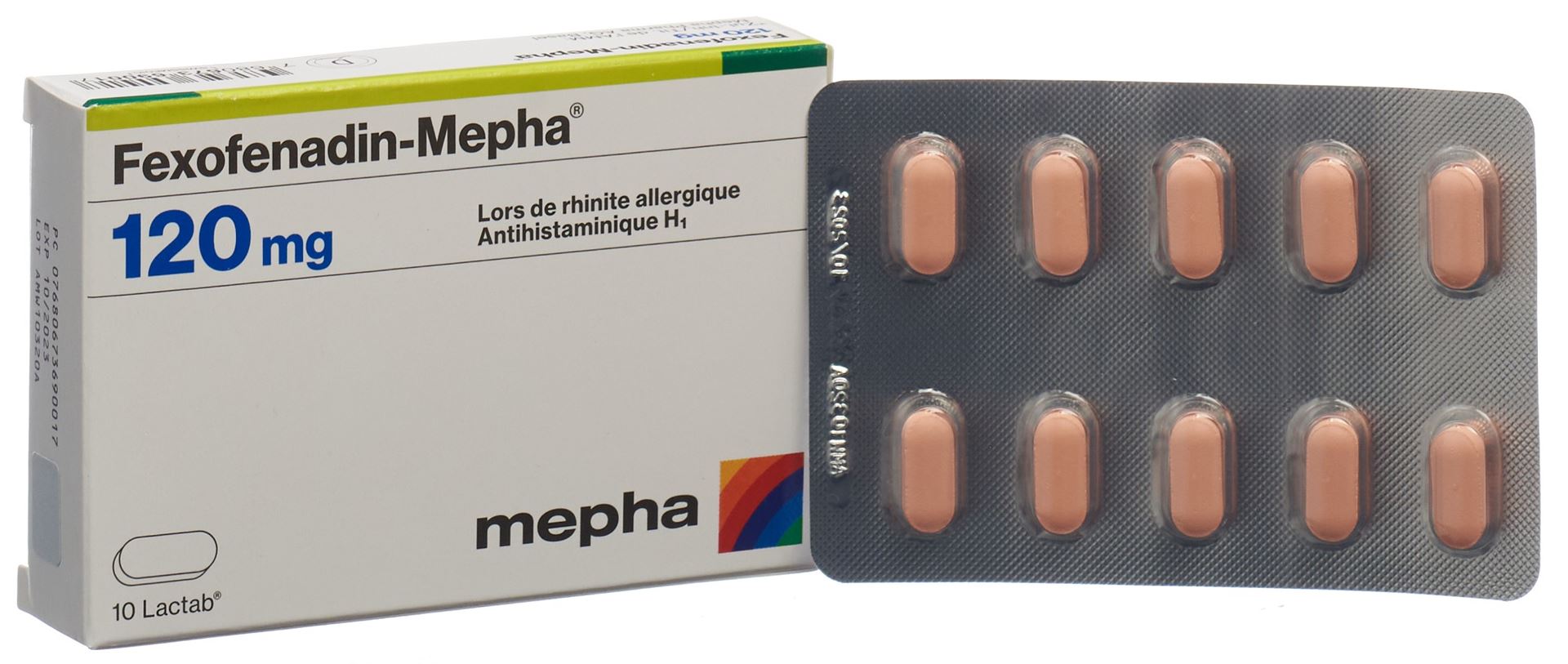 FEXOFENADIN Mepha Lactab 120 mg 10 Stk – Bild 6