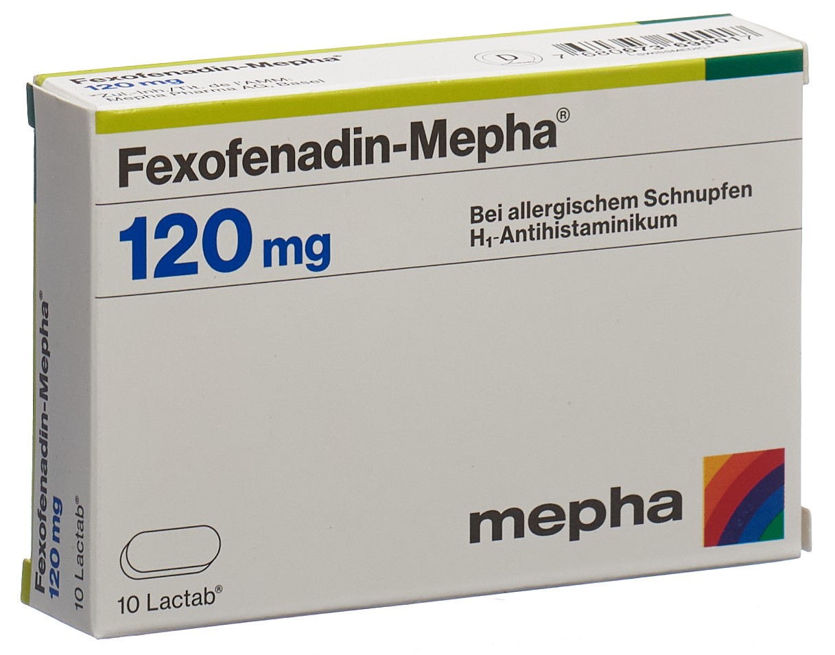 FEXOFENADIN Mepha Lactab 120 mg 10 Stk – Bild 3