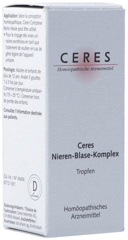 CERES Nieren-Blase-Komplex Tropfen Fl 20 ml