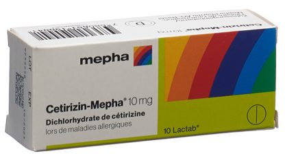 CETIRIZIN Mepha Lactab 10 mg 10 Stk – Bild 4