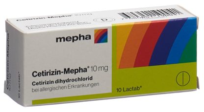 CETIRIZIN Mepha Lactab 10 mg 10 Stk – Bild 3