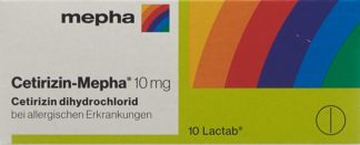 CETIRIZIN Mepha Lactab 10 mg 10 Stk