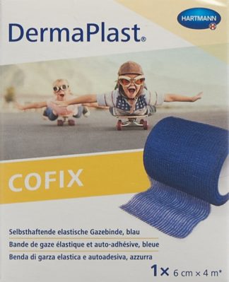 DERMAPLAST CoFix 6cmx4m blau