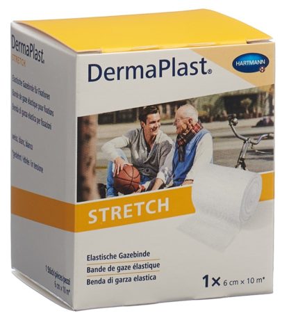 DERMAPLAST STRETCH Gazebinde 6cmx10m weiss – Bild 2