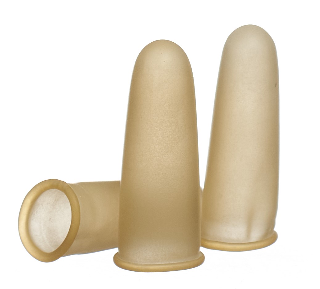 SANOR Fingerling Latex Gr5 gepudert leicht – Bild 4
