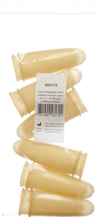 SANOR Fingerling Latex Gr5 gepudert leicht