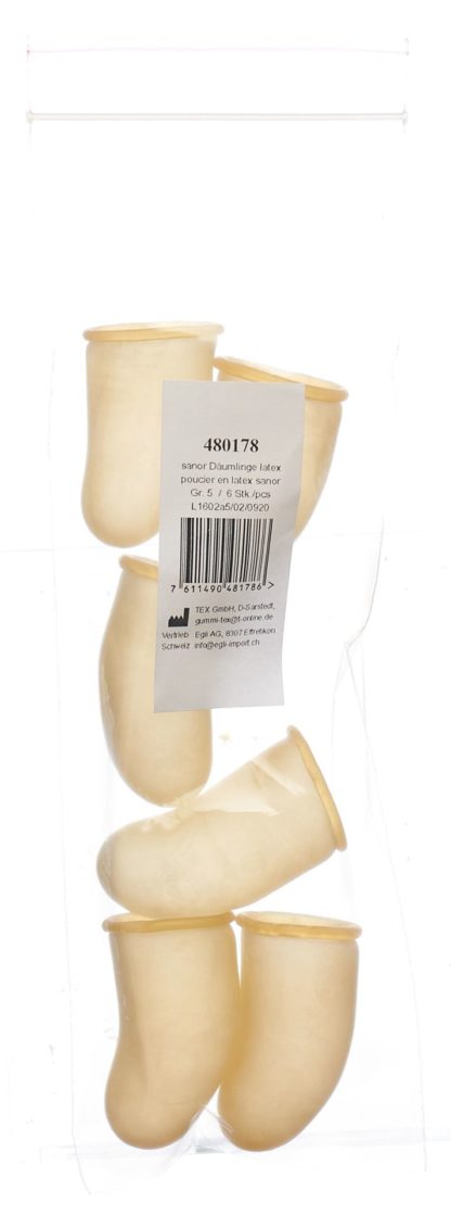 SANOR Däumling Latex Gr5 – Bild 2