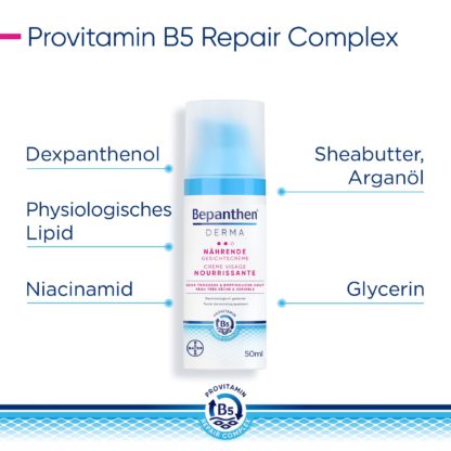 BEPANTHEN DERMA Nährende Gesichtscreme 50 ml – Bild 5