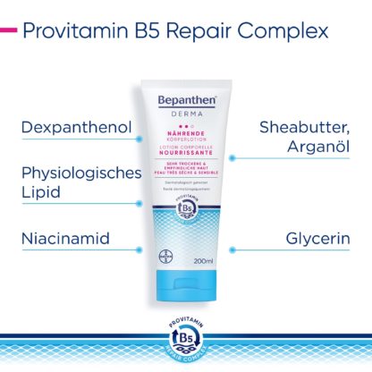 BEPANTHEN DERMA Nährende Körperlotion 200 ml – Bild 5