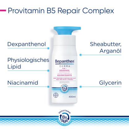 BEPANTHEN DERMA Nährende Körperlotion 400 ml – Bild 3