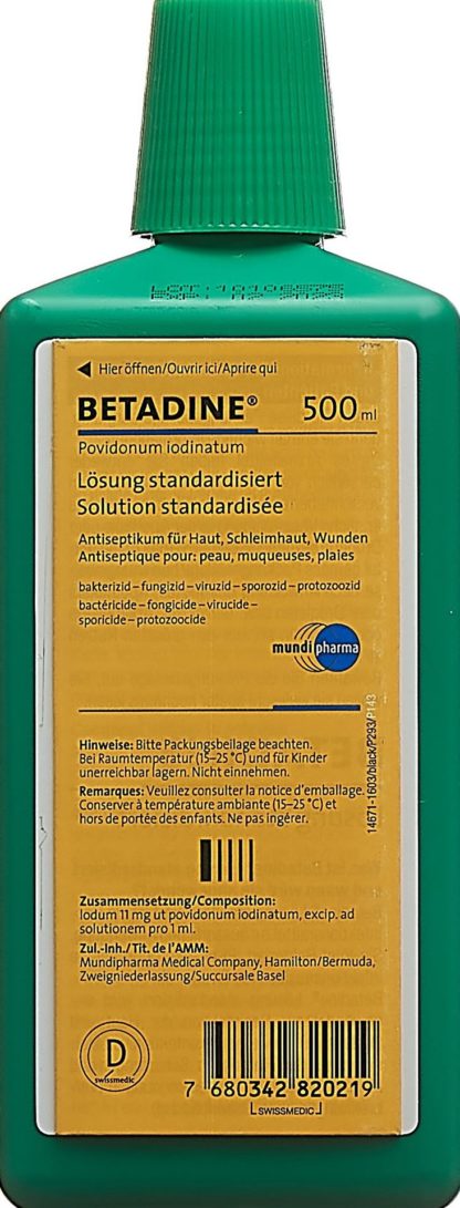 BETADINE Lösung standardisiert Fl 500 ml