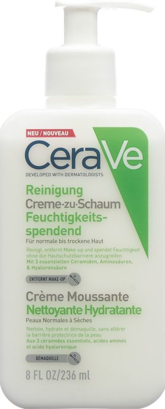 CERAVE Creme-zu-Schaum Reinigung Hydratant 236 ml