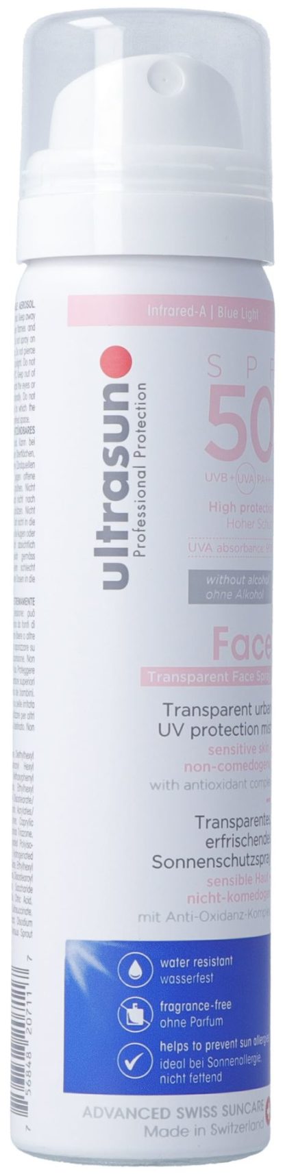 ULTRASUN Face&Scalp UV Protection Mist SPF50 75 ml – Bild 2