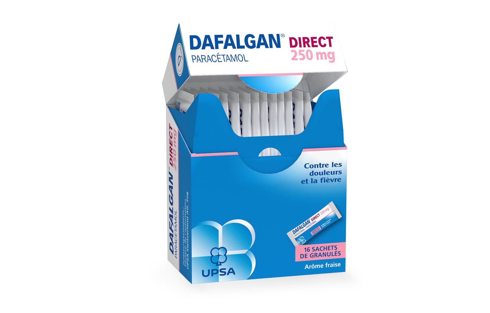DAFALGAN Direct Gran 250 mg Erdbeere Btl 16 Stk – Bild 7