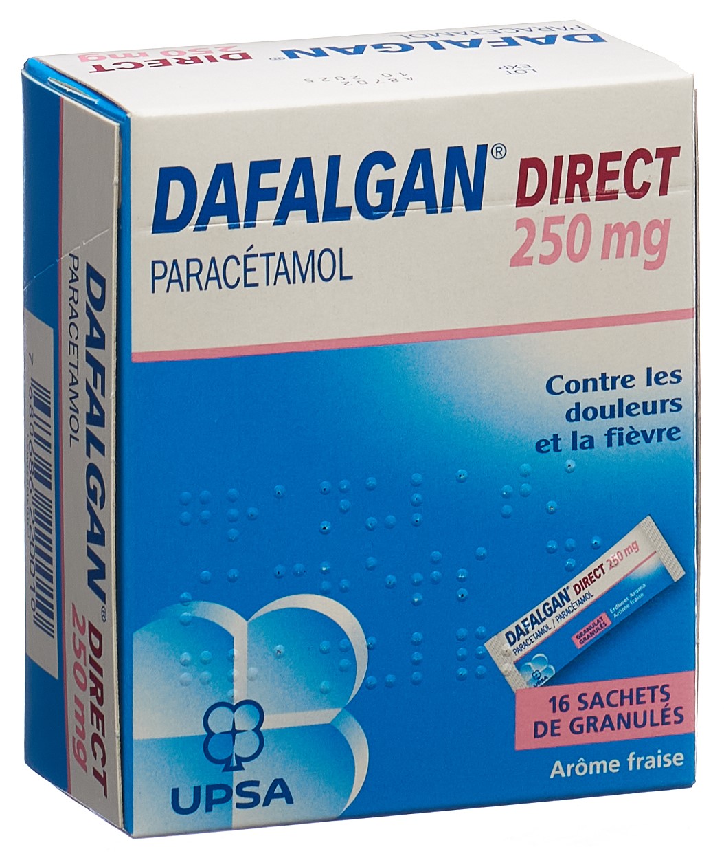 DAFALGAN Direct Gran 250 mg Erdbeere Btl 16 Stk – Bild 4