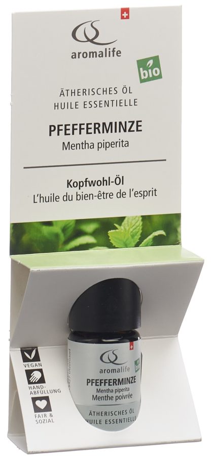 AROMALIFE TOP Pfefferminze Äth/Öl BIO Fl 5 ml – Bild 2