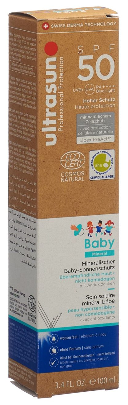 ULTRASUN Baby Mineral SPF50 Tb 100 ml – Bild 2