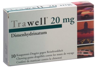 TRAWELL Kaugummi Dragées 20 mg 10 Stk – Bild 2