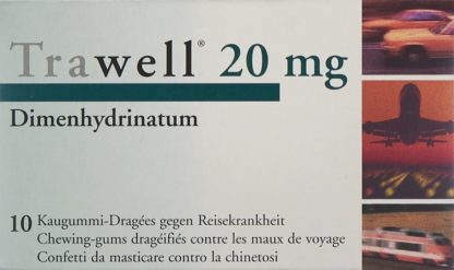 TRAWELL Kaugummi Dragées 20 mg 10 Stk