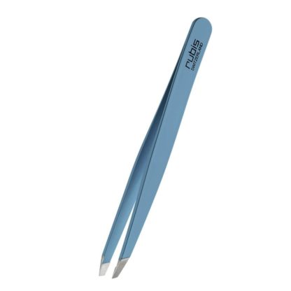 RUBIS Pinzette schräg Inox Dark Smoky Blue