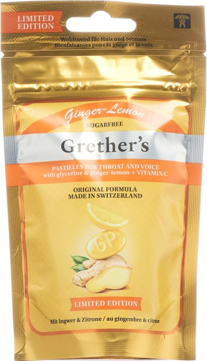 GRETHERS Ginger Lemon Vitamin C Past o Z 75 g
